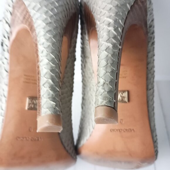 Pour La Victoire Snake Skin Platform Heels Size 9 Pump High Heel Shoes - Picture 5 of 16